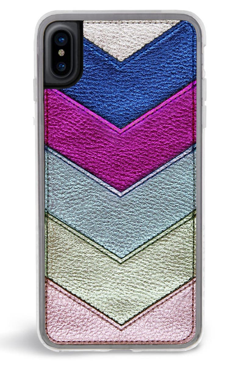Zero Gravity Chevron Faux Leather iPhone 6/6s/7/8 & 6/6s/7/8 Plus Case, Alternate, color, 