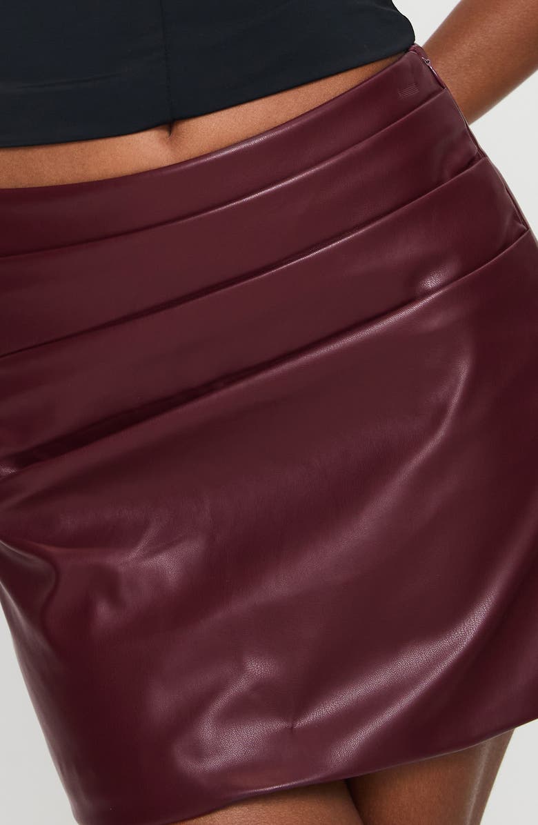 Princess Polly Kalilah Faux Leather Miniskirt, Alternate, color, 