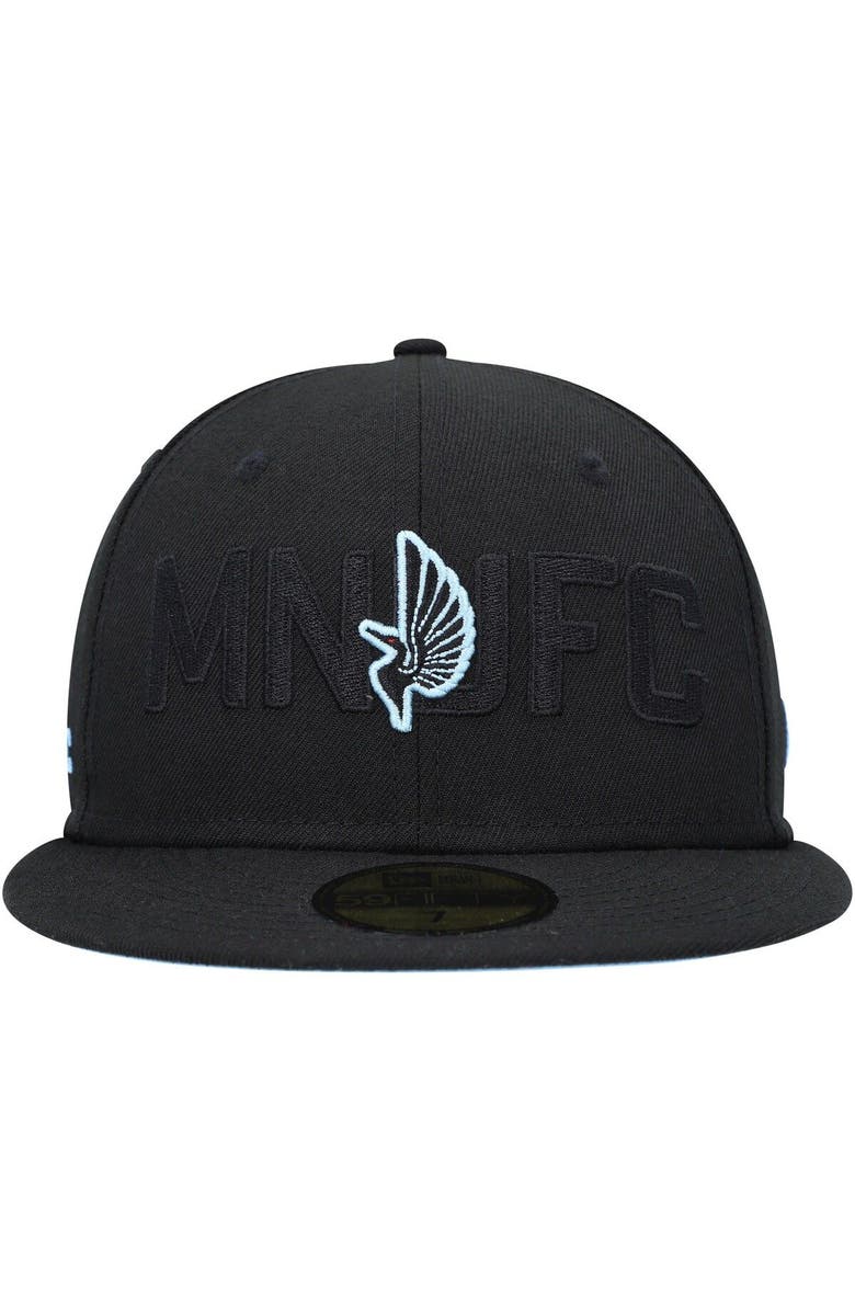 New Era Men's New Era Black Minnesota United FC Kick Off 59FIFTY Fitted Hat, Alternate, color, 