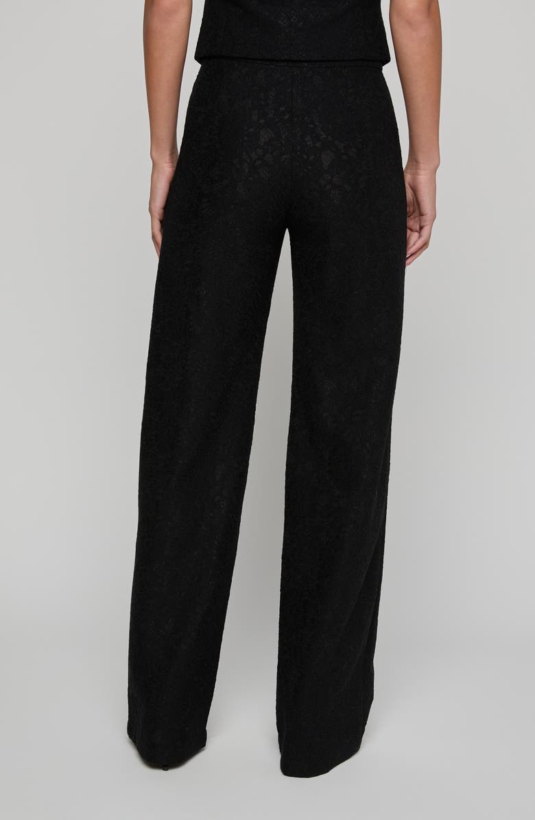 L'AGENCE Livvy Lace Straight Leg Pants, Alternate, color, Black
