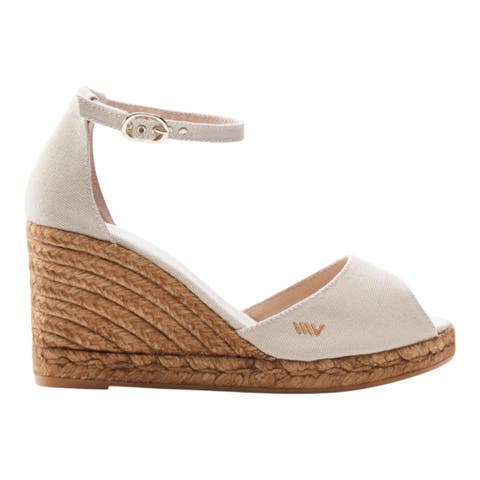 Aiguafreda Canvas Espadrille Sandal Wedges