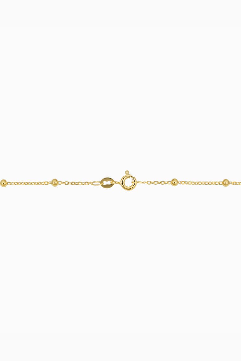 14K Yellow Gold Have a Ball Anklet, Alternate, color, Yellow Gold