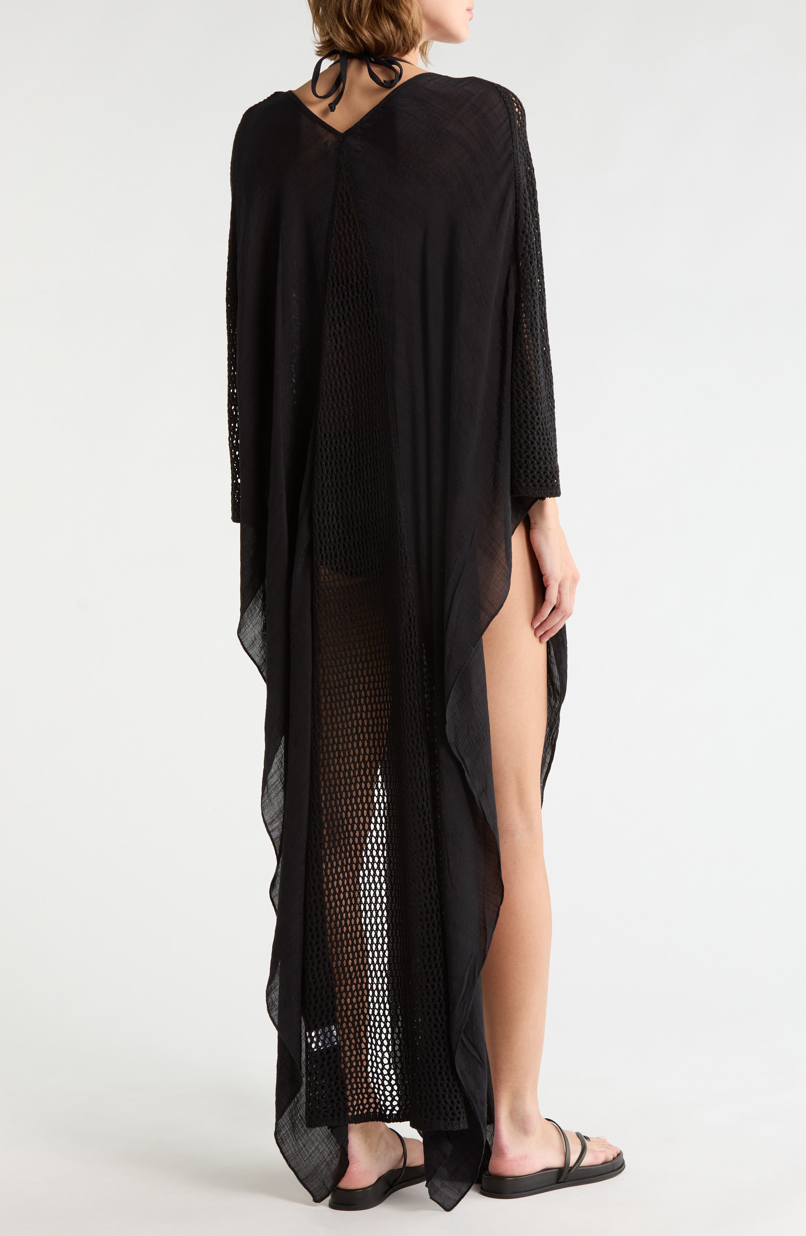 Crochet Trim Cover-Up Caftan - image 2
