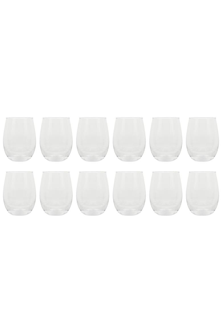 Bellini Glass All Purpose Stemless Drinking Glasses Set, Main, color, Clear