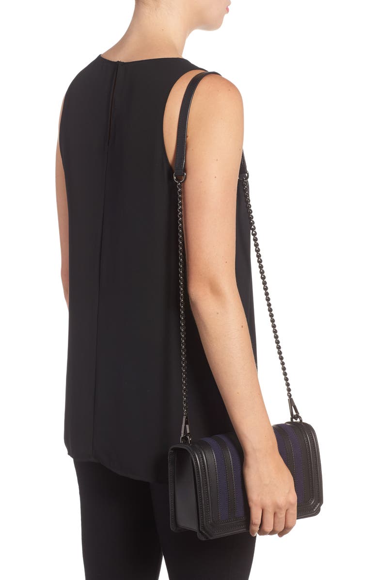 Rebecca Minkoff Love Stripe Quilted Crossbody Bag, Alternate, color,