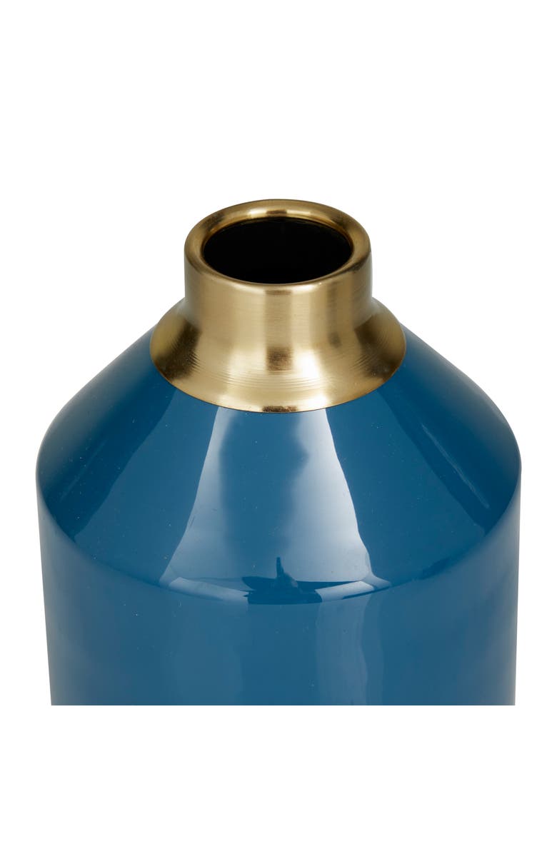 Novogratz Blue 2-Piece Metal Vase, Alternate, color,