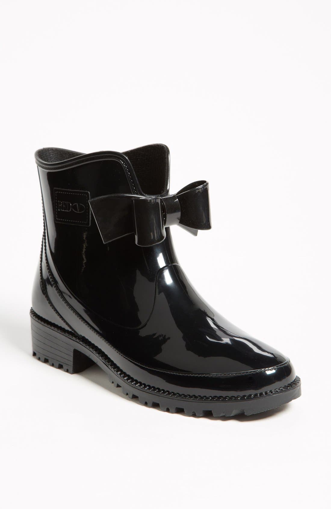 RED Valentino 'Bow' Rain Boot, Main, color, 
