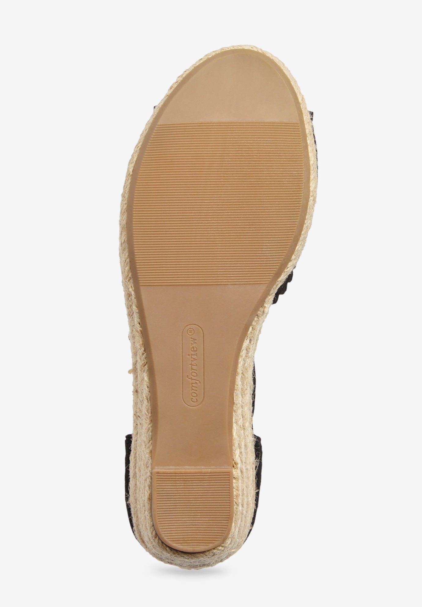 Comfortview The Charlie Espadrille, Alternate, color, Black