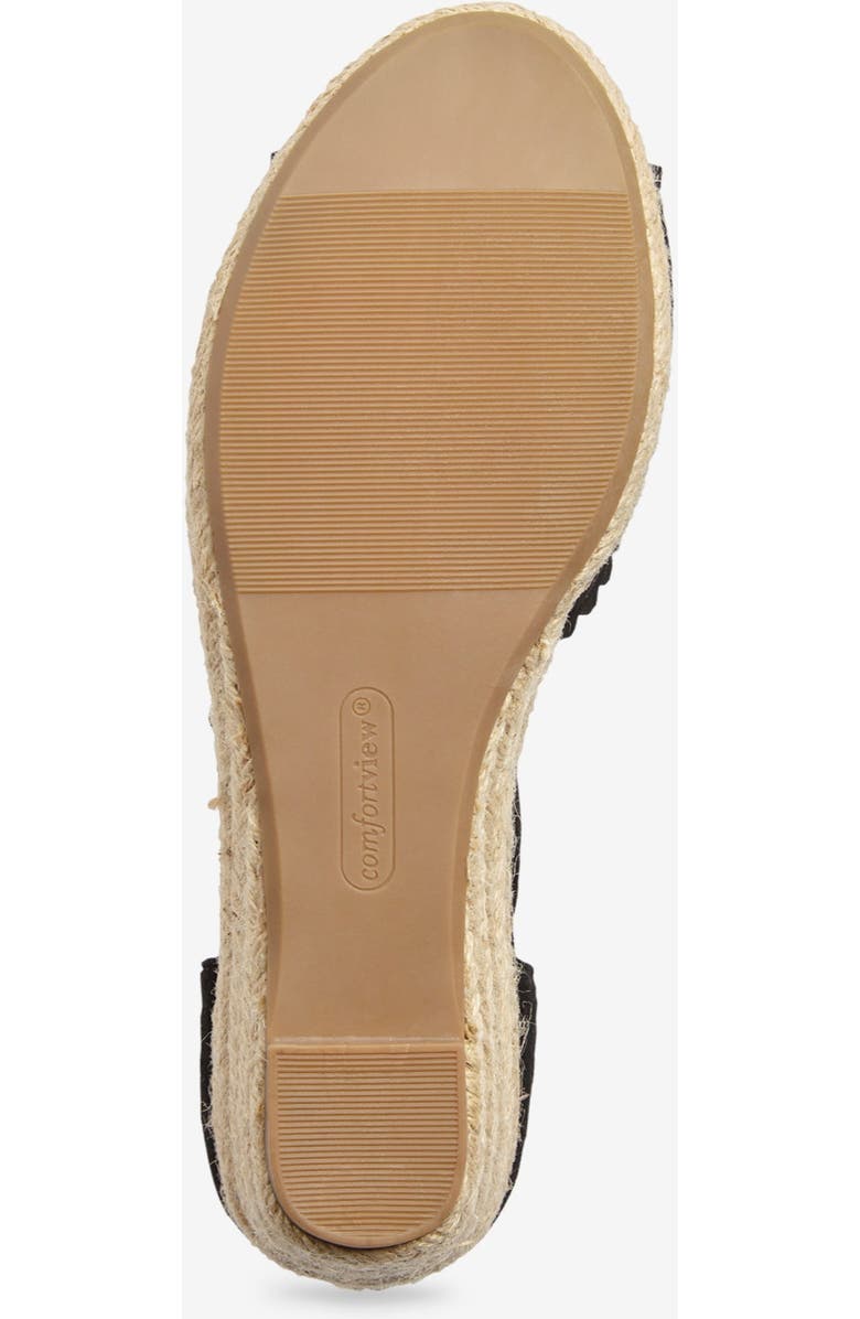 Comfortview The Charlie Espadrille, Alternate, color, Black