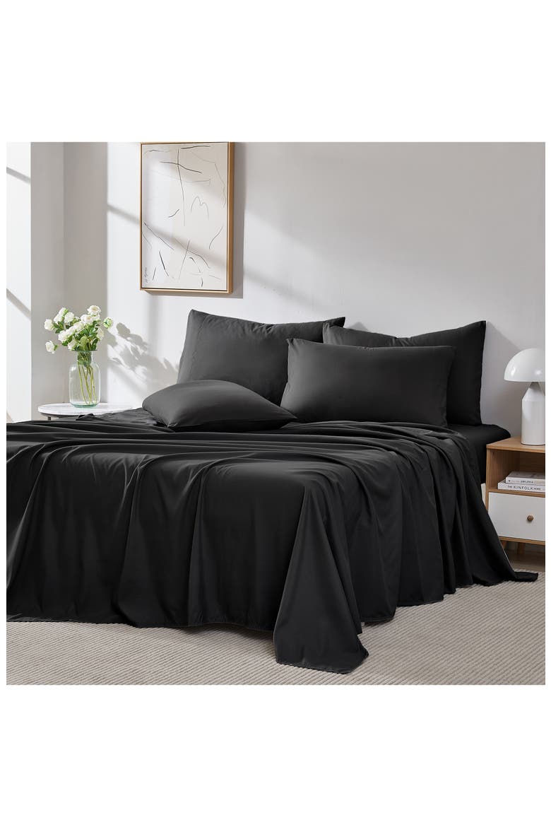 Vilano Springs Extra Deep Pocket Sheet Set, Alternate, color, BLACK