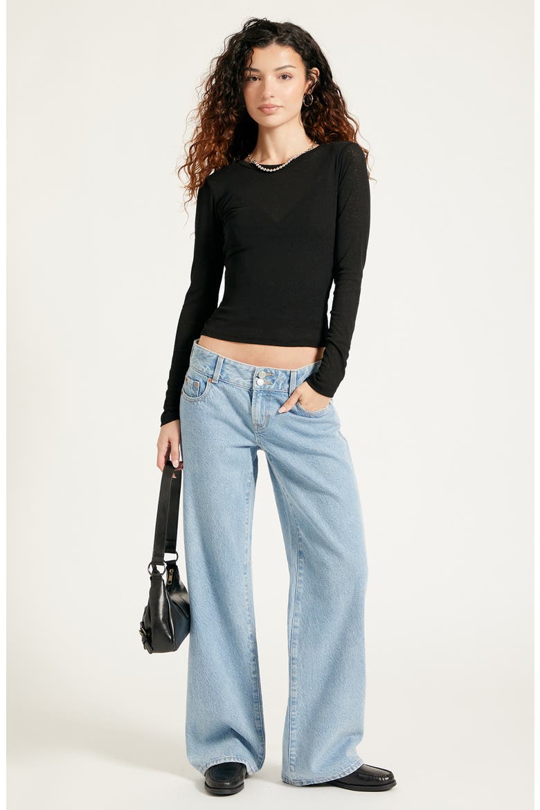Zoe Low Rise Girlfriend Jeans, Alternate, color, MEDIUM INDIGO