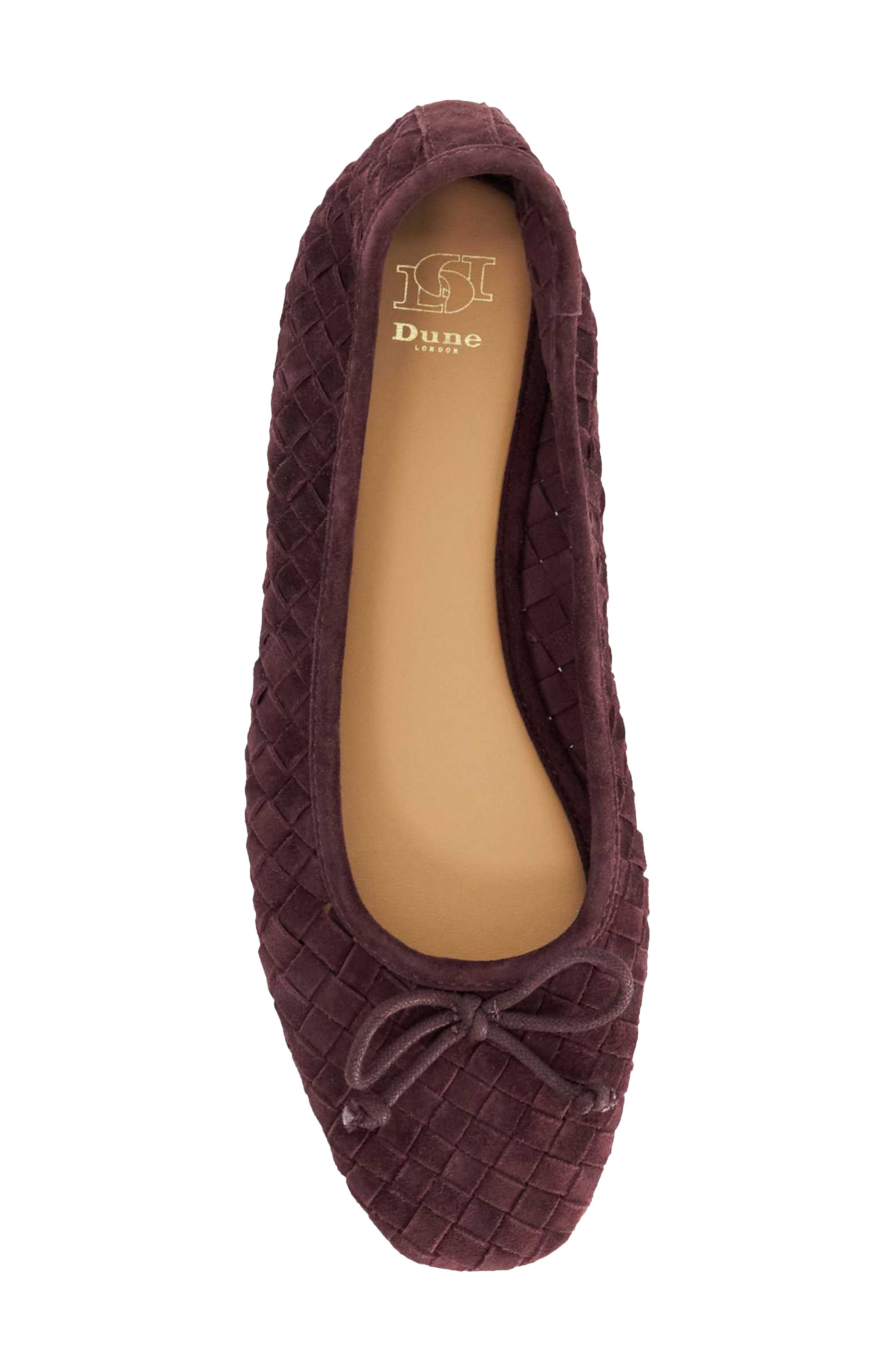 Heat Woven Ballet Flat, Alternate, color, BURGUNDY