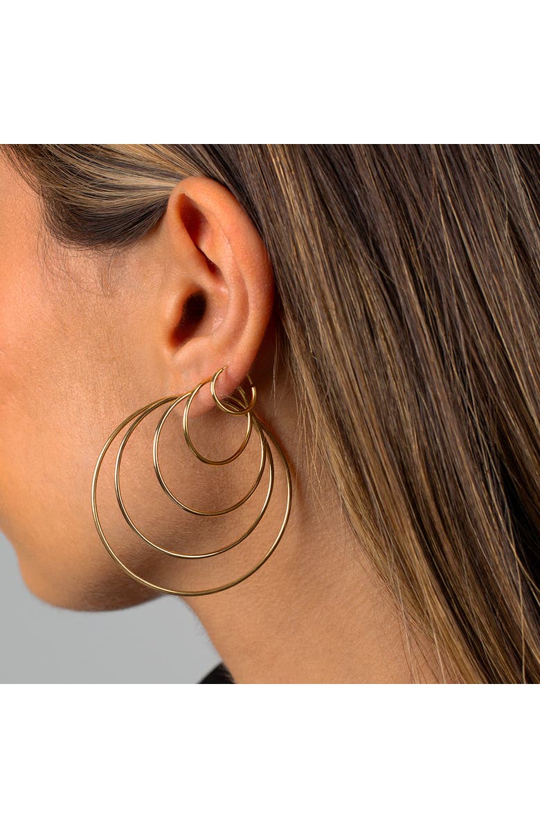 BY ADINA EDEN Thin Endless Hoop Earring, Alternate, color, 