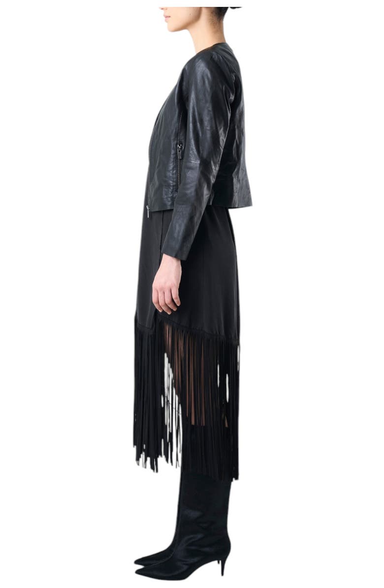 Velez Rider leather jacket for women, Alternate, color, Black