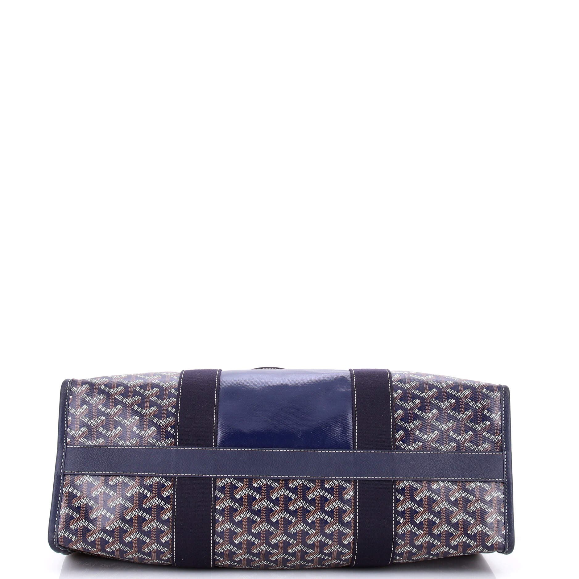 Pre-Owned Goyard Villette Tote Printed Coated Canvas MM, Alternate, color, Blue