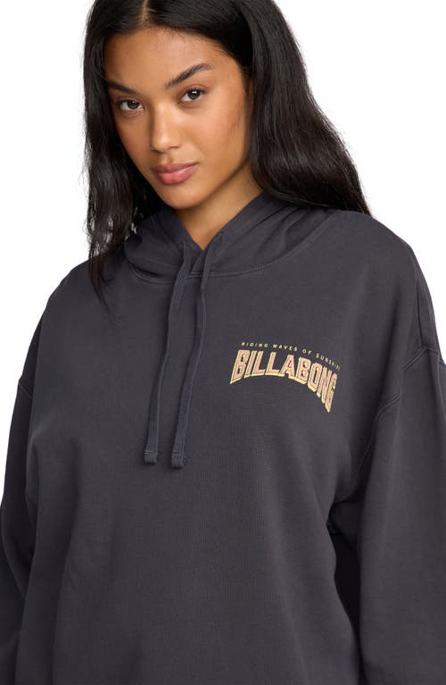 Billabong Keep It Up Fleece Graphic Hoodie In Black