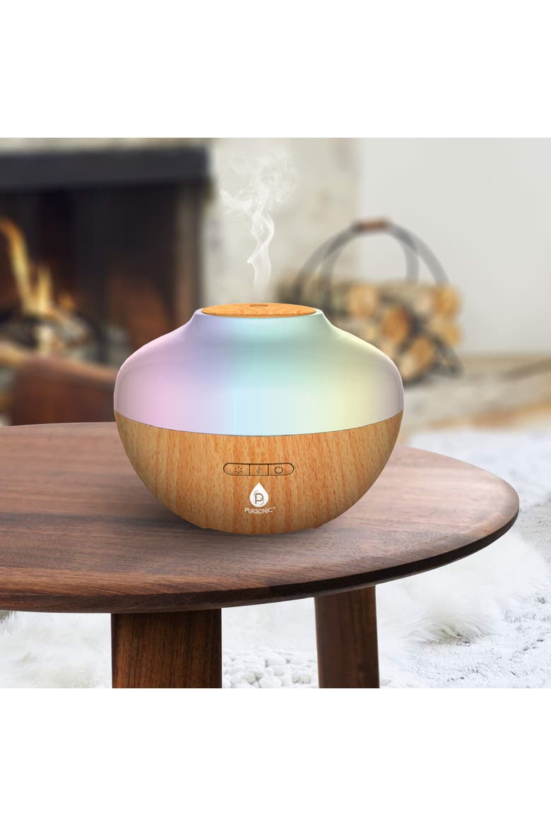 Essential Oil Diffuser, Alternate, color, Brown