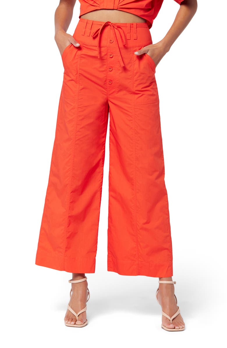Joie Mara Drawstring Cotton Pants, Main, color, 