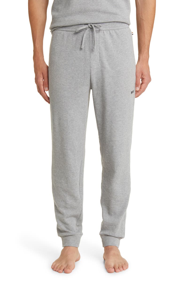 BOSS Waffle Cotton Blend Pajama Joggers, Main, color, 