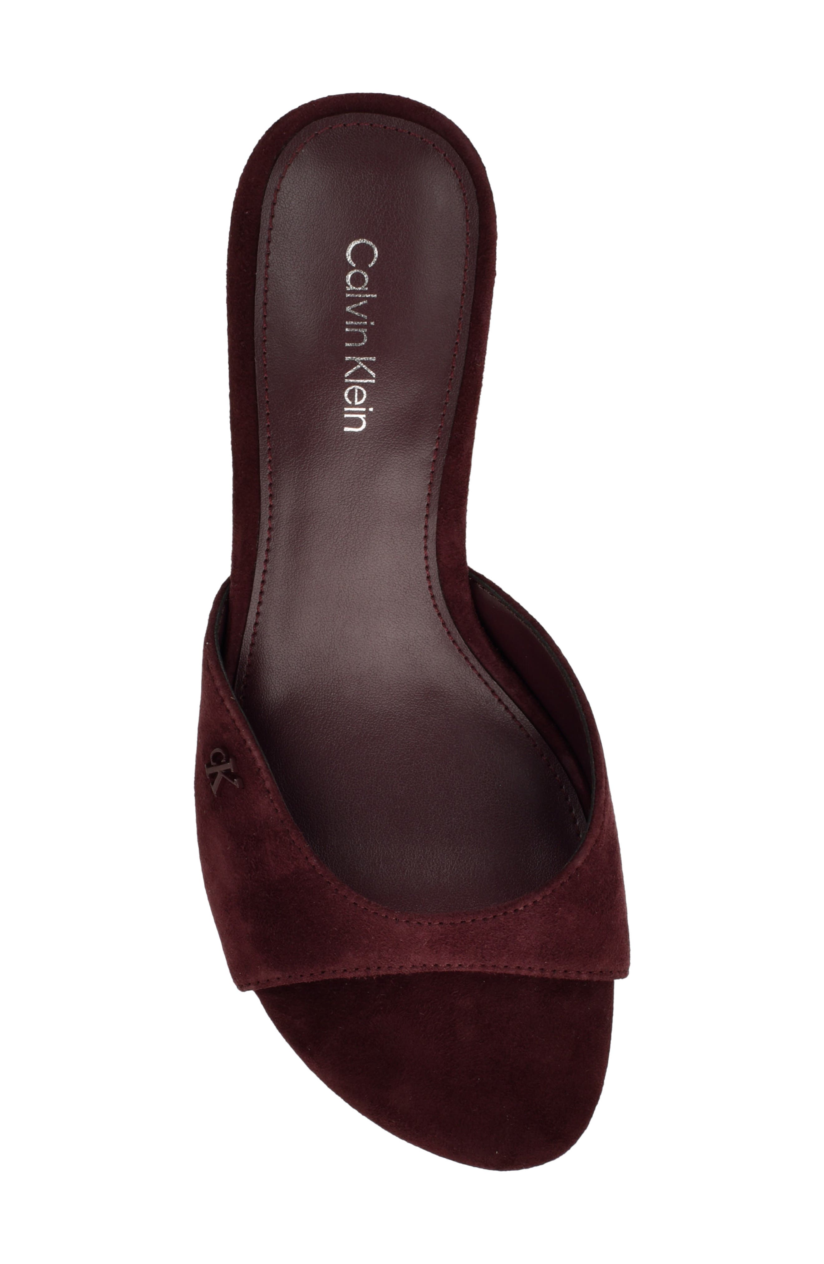 Vixie Slide Sandal, Alternate, color, DARK RED