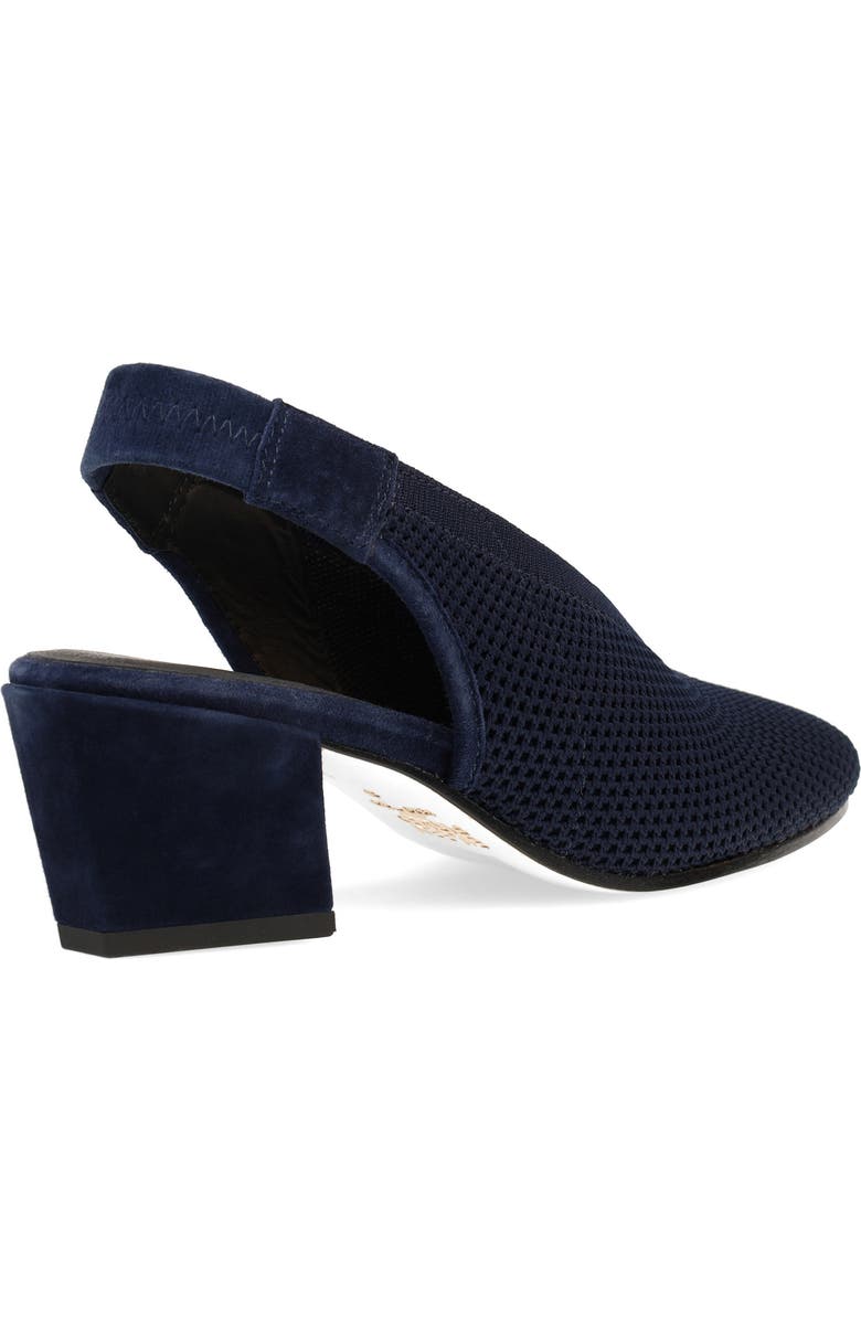 Eileen Fisher Vasa Block Heel Knit Slingback Pump, Alternate, color, Midnight