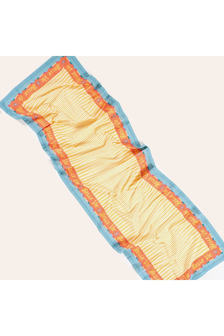 Nilufer's Digital Printed Tasseled Table Artisan, Alternate, color, Yellow