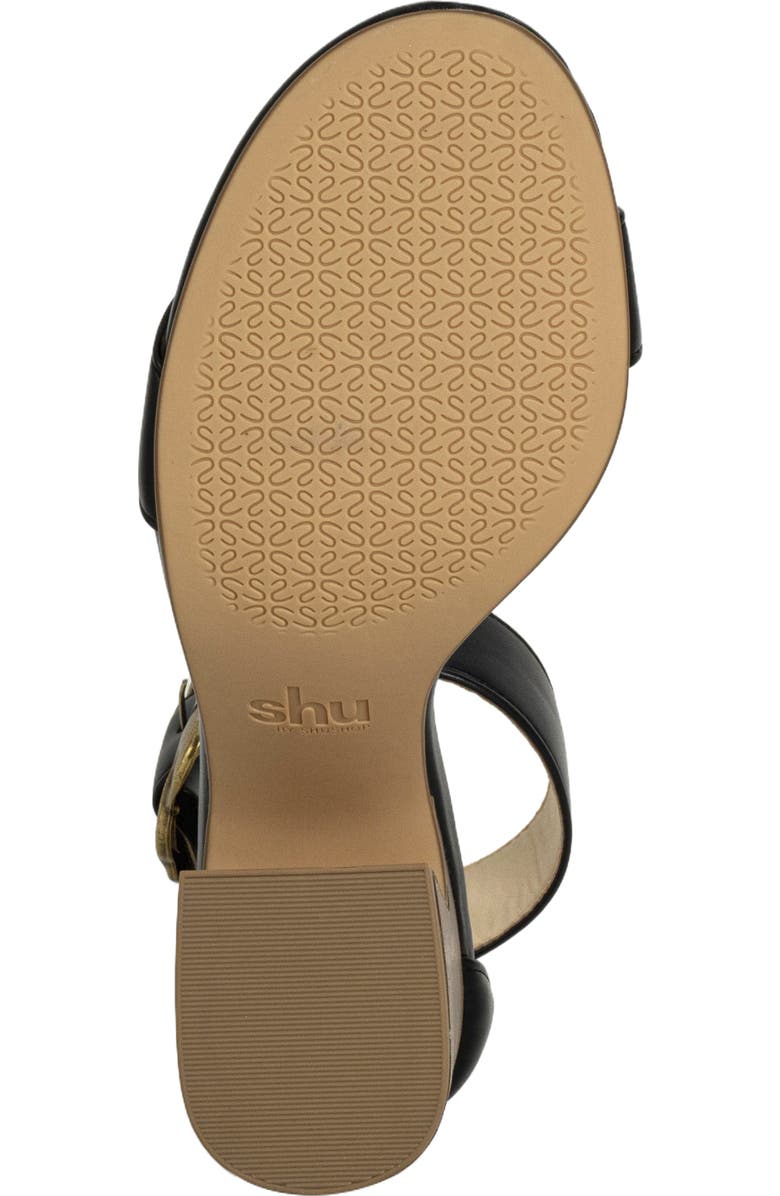 SHUSHOP Eliya Ankle Strap Sandal, Alternate, color, Black