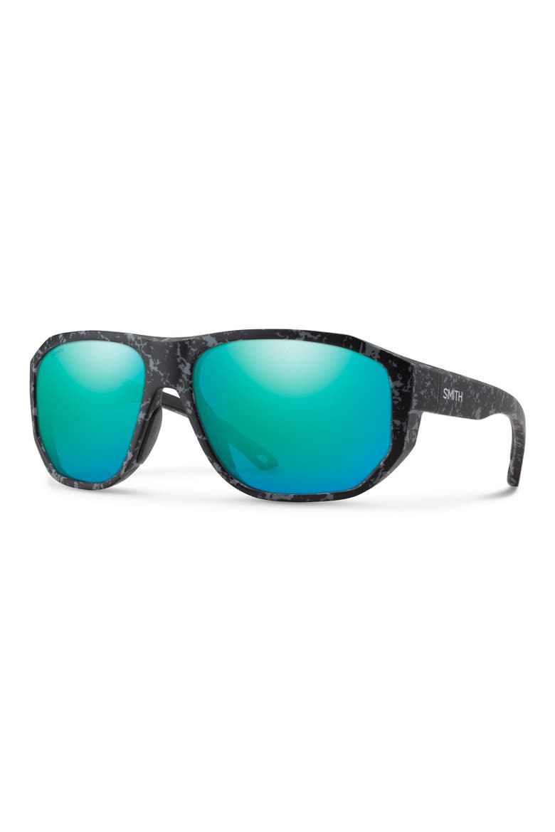 Outrigger 61mm ChromaPop™ Polarized Sunglasses, Alternate, color, MATTE ASH MARBLE / OPAL MIRROR