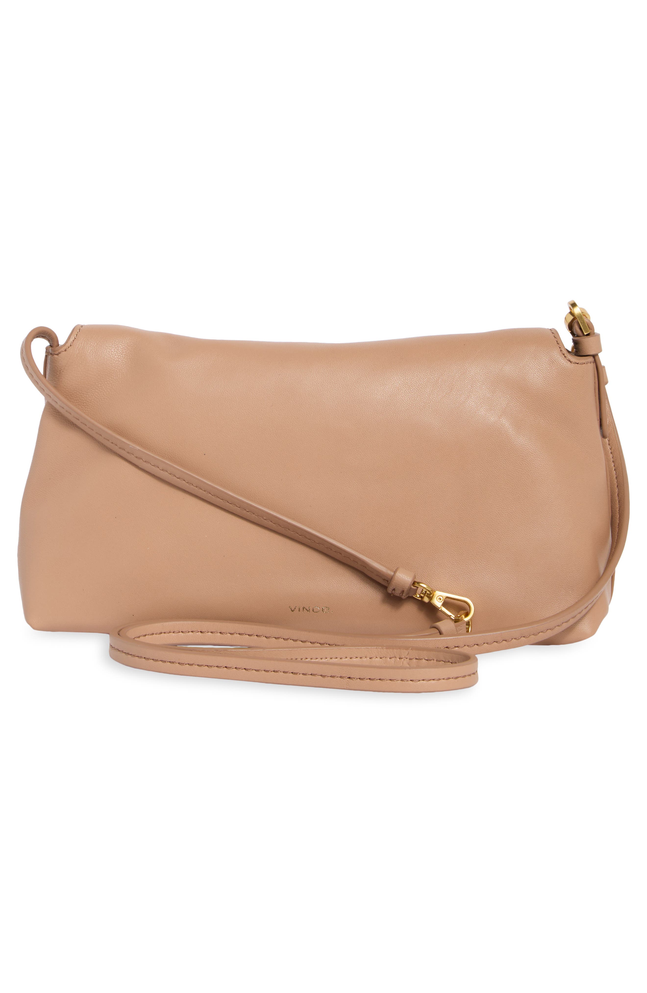 Lyla Leather Convertible Wallet on a String, Alternate, color, PECAN