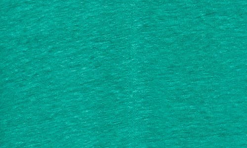 Eileen Fisher V-neck Organic Linen T-shirt In Green