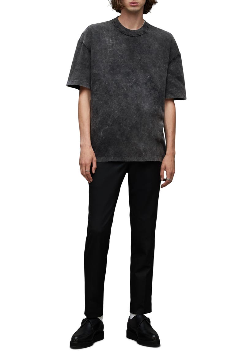 Roca Crewneck T-Shirt, Alternate, color, WASHED BLACK