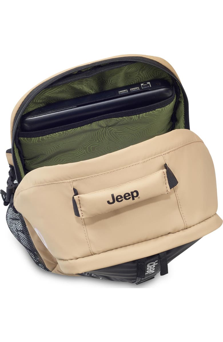 JEEP JS011B 15.6" Laptop Laptop Travel Backpack, Alternate, color, Beige