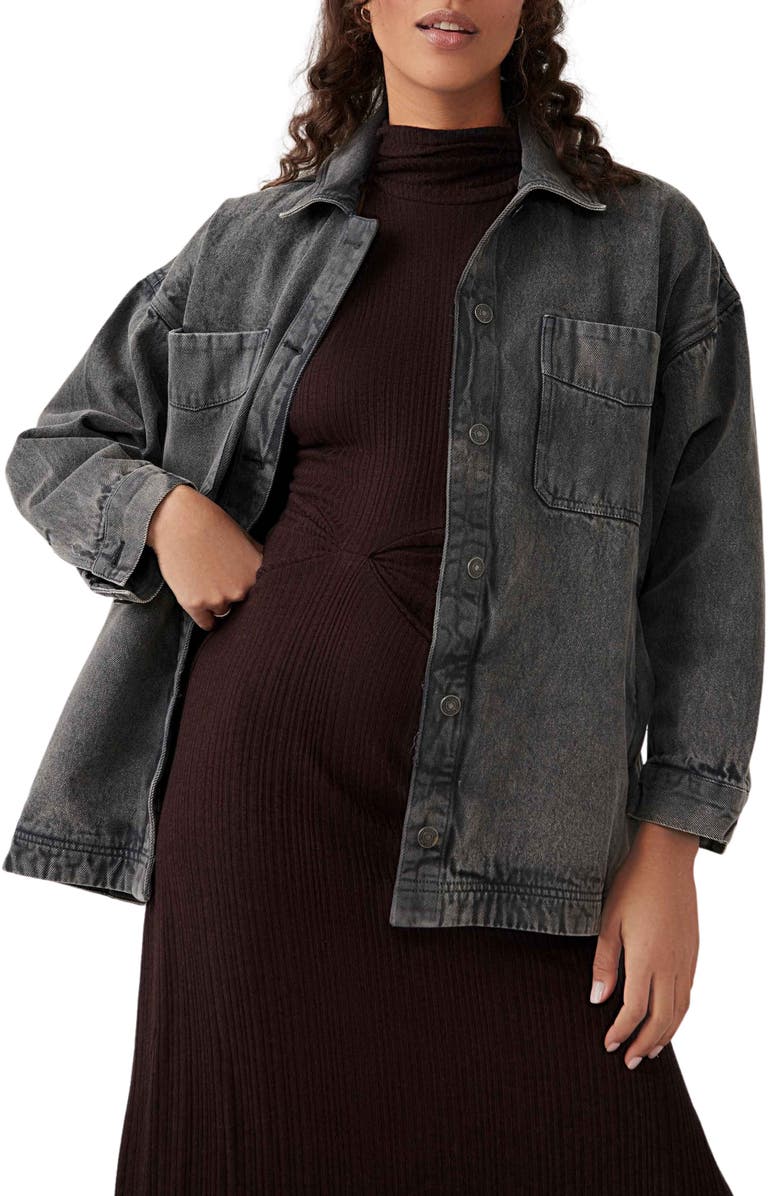 Free People Madison City Twill Jacket, Main, color,