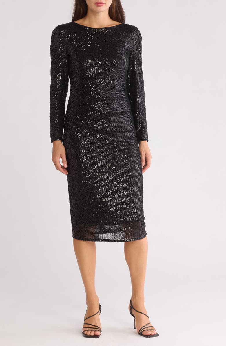 Nanette Lepore Sequined Body-Con Dress, Main, color, 