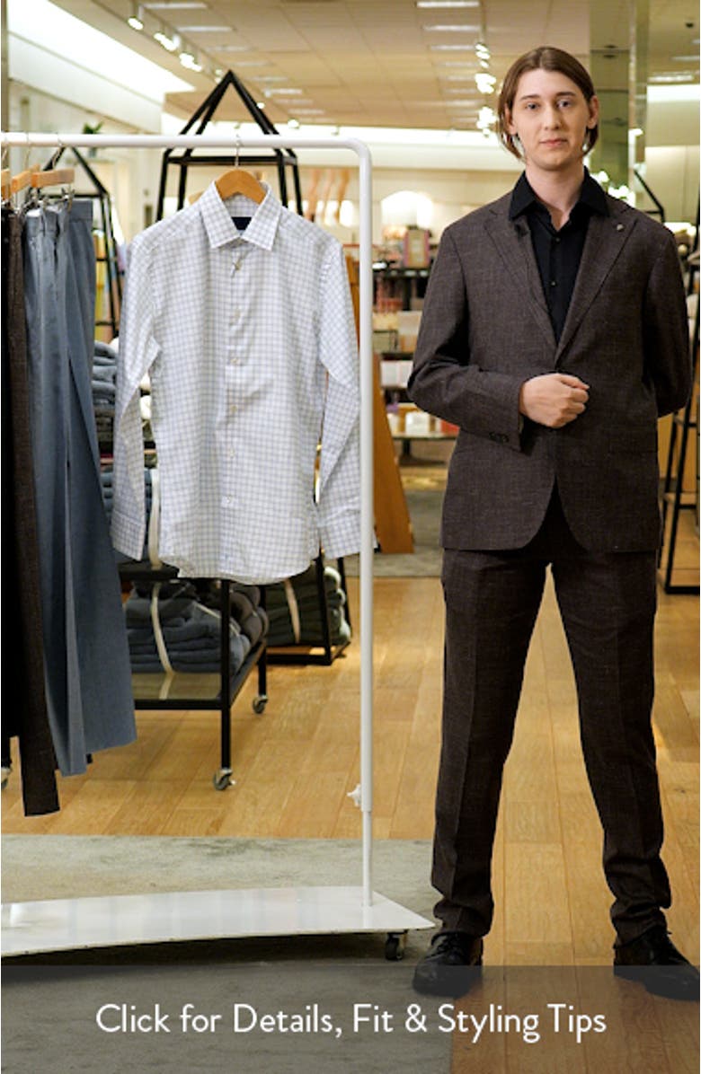 Fit Dobby Check Cotton Dress Shirt, sales video thumbnail