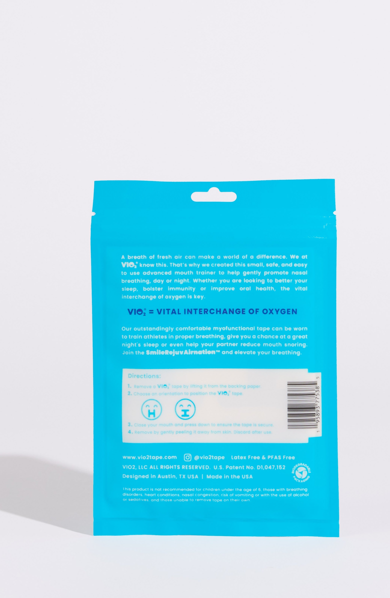 VIO2tape Unscented Mouth Tape, Alternate, color, NO COLOR