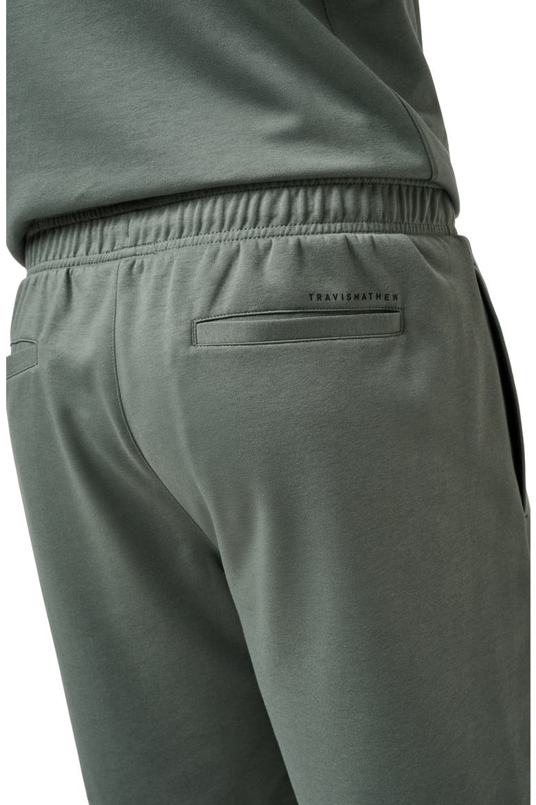 Sideslip Fleece Shorts, Alternate, color, DARK OLIVE