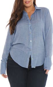 SLINK Jeans Collared Long Sleeve Shirt