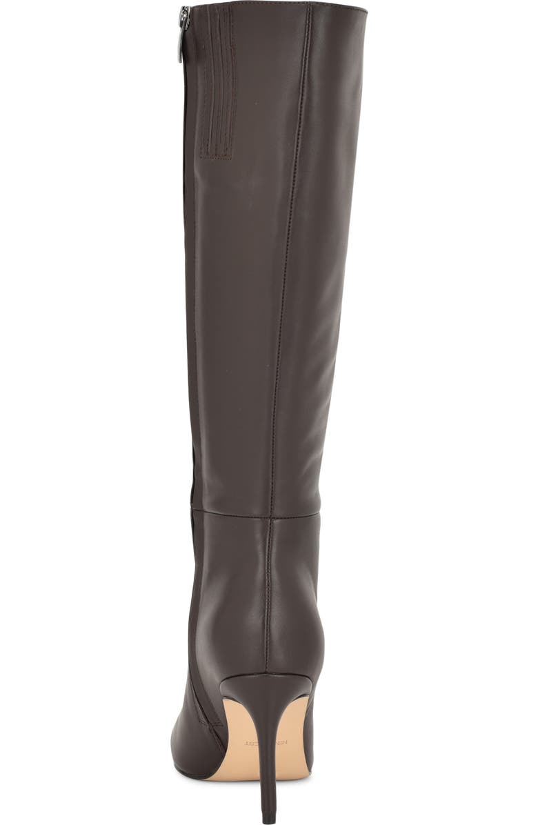 Nine West Cook Pointed Toe Knee High Boot, Alternate, color, Dark Brown