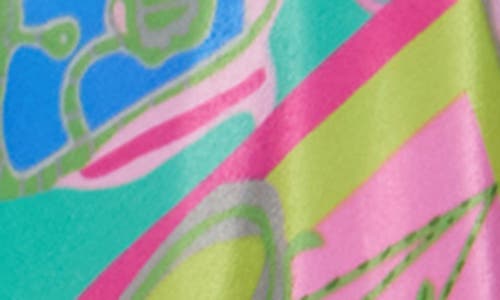 La Fiorentina Printed A-line Maxi Dress In Multi