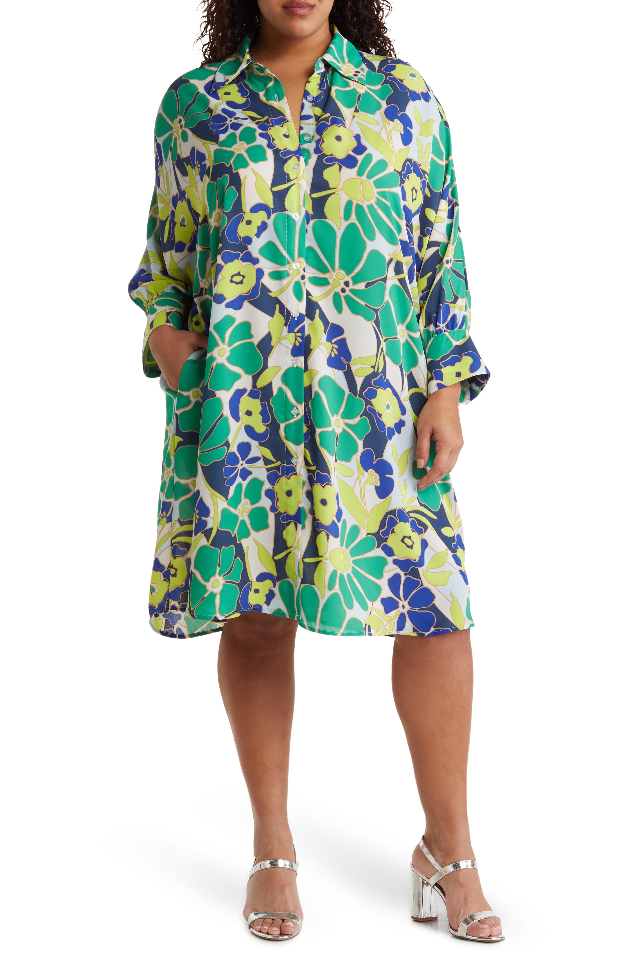 BY DESIGN Brooklyn III Long Sleeve Shirtdress