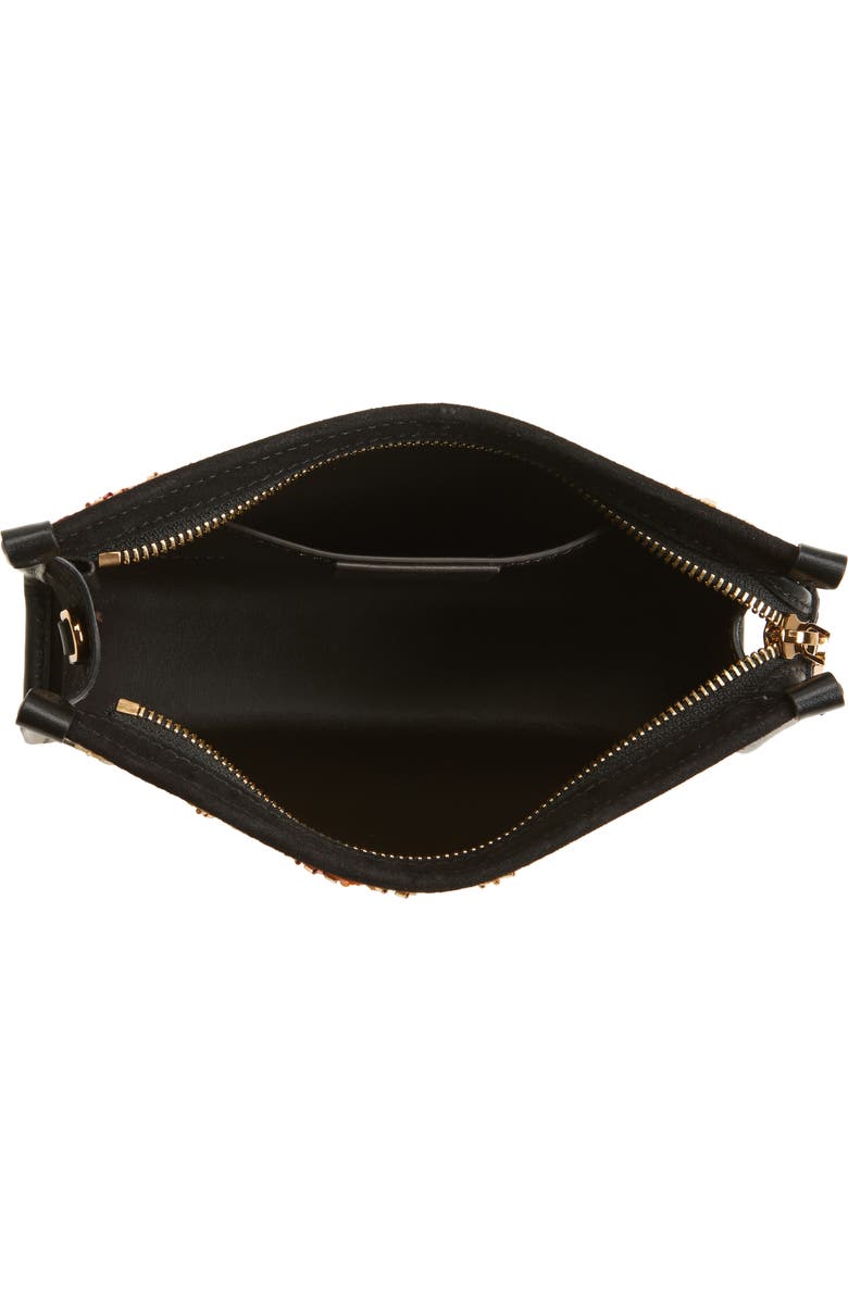 Etro Beaded Suede Shoulder Bag, Alternate, color,