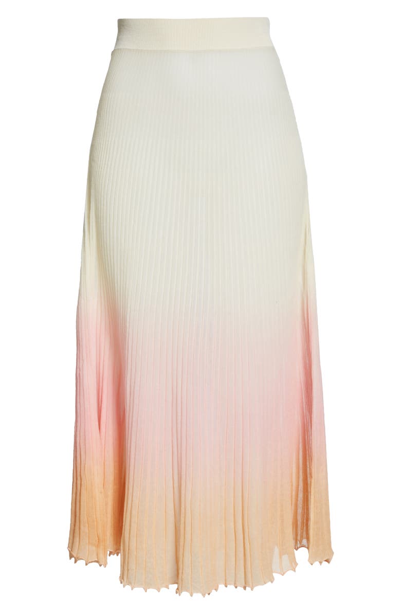 Jacquemus Helado Pleated Ombré Maxi Skirt, Alternate, color, 