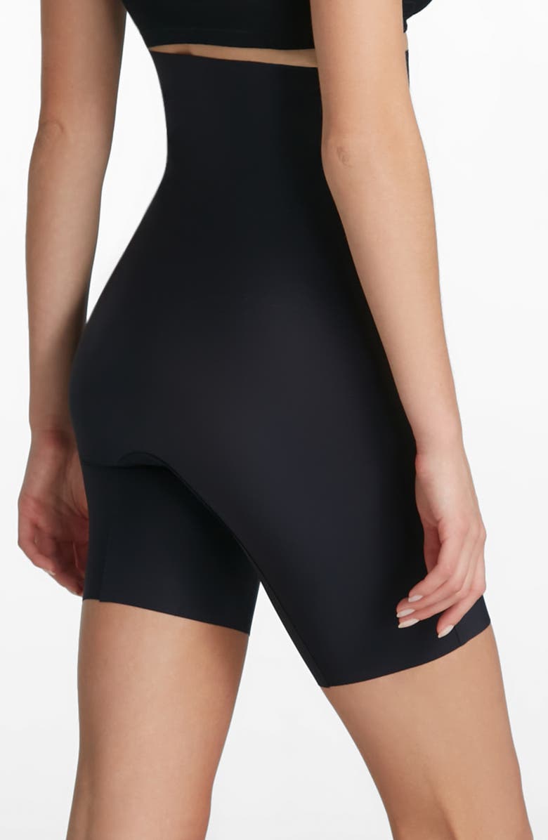 Commando Zone Smoothing High Waist Shaper Shorts, Alternate, color, Black