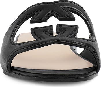 Gucci Interlocking G Cutout Slide Sandal (Women) | Nordstrom