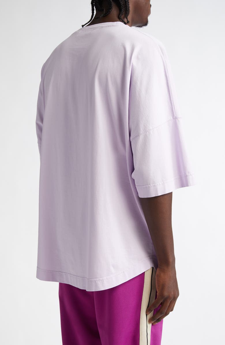 Palm Angels Neon Logo Oversize T-Shirt, Alternate, color,