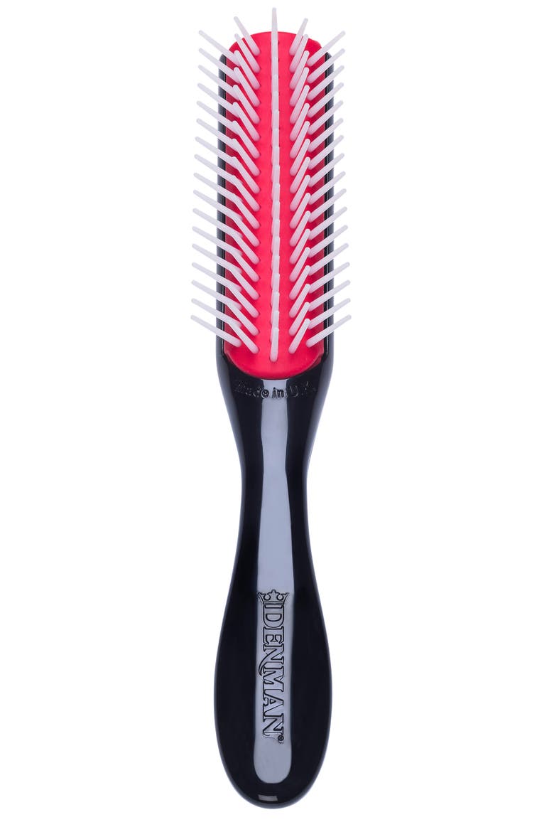 D14 Original Styler Five-Row Mini Brush, Main, color, BLACK/RED