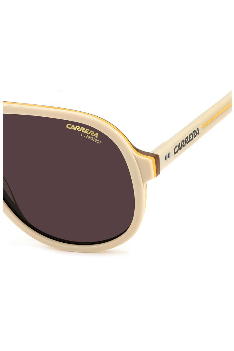 Sport 59mm Pilot Sunglasses, Alternate, color, BEIGE/ MAUVE