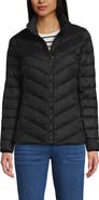 Lands' End Wanderweight Ultralight Packable Chevron Quilted Down Jacket