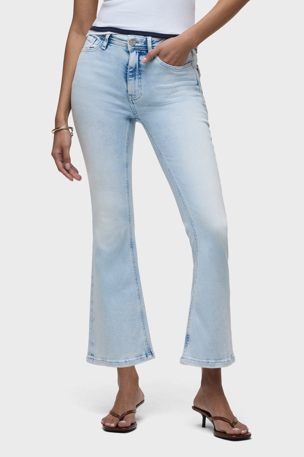 Barbara Flap Pocket Bootcut Crop - image 2